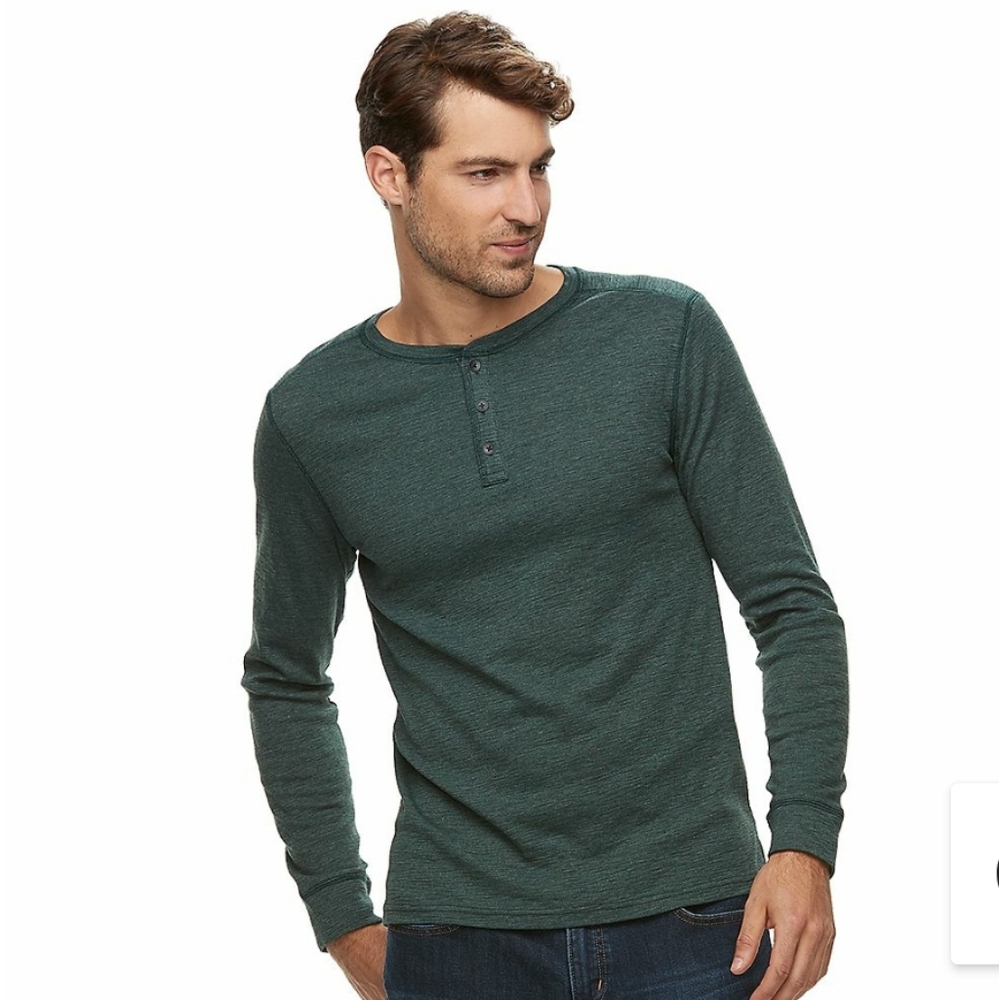 🆕️🏷Apt 9 forest green Henley